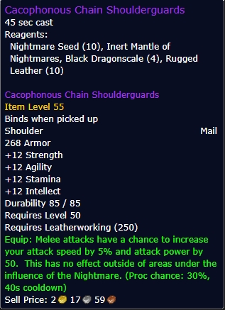 Cacophonous Chain Shoulderguards